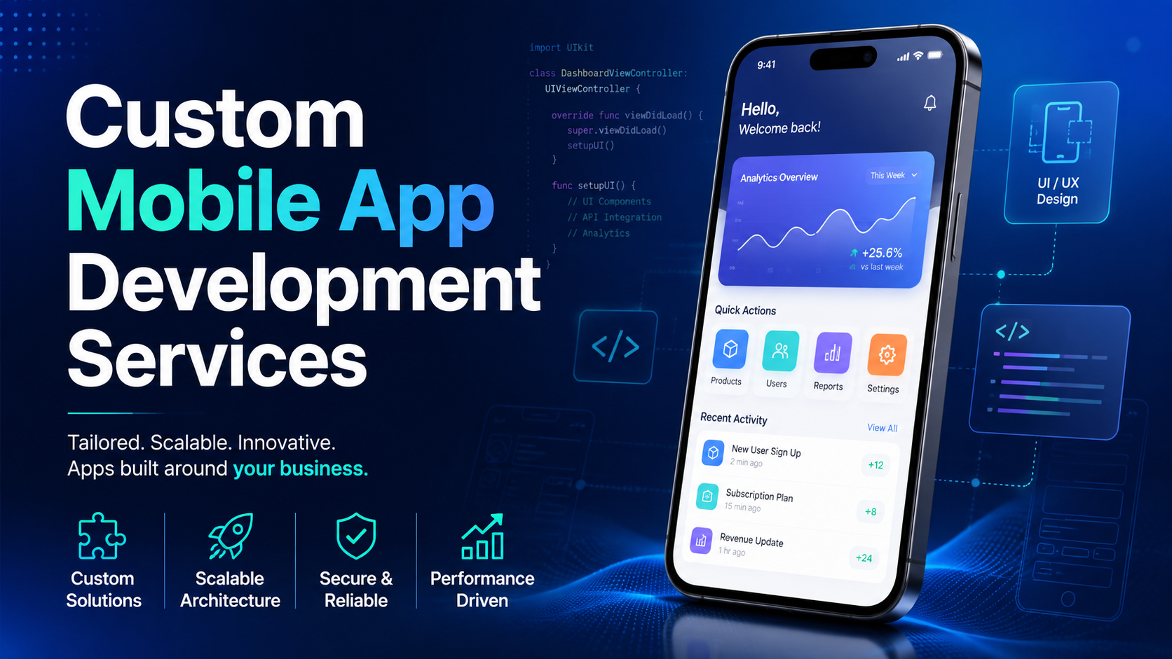 custom mobile app development services