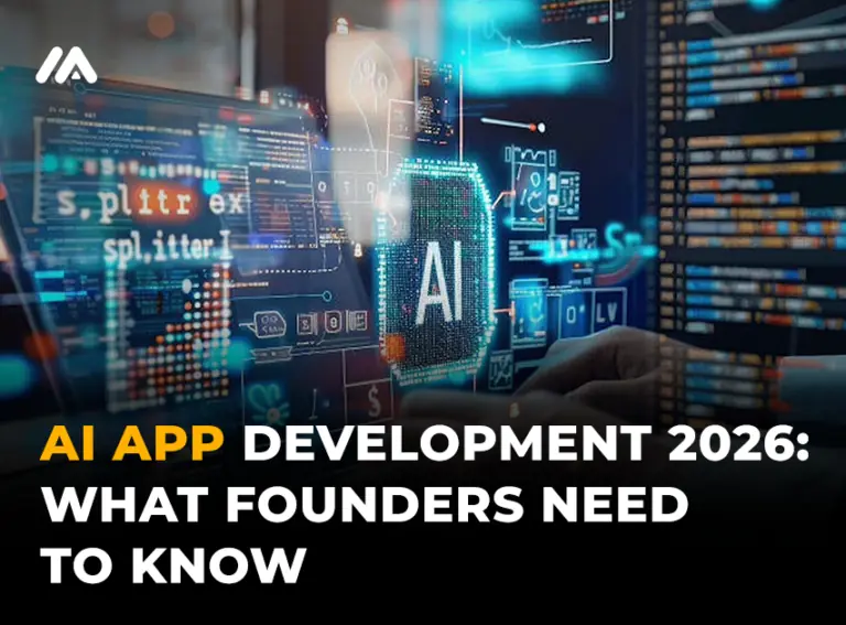 AI app development 2026 showing AI software architecture automation LLMs computer vision and predictive analytics by M TECHUB LLC