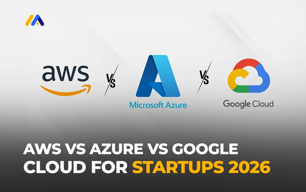 AWS vs Azure vs Google Cloud for startups in 2026 showing cloud architecture DevOps infrastructure and cloud platform comparison by M TECHUB LLC