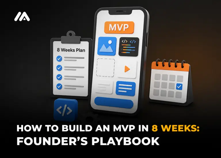 How to build an MVP in 8 weeks showing startup product roadmap design development testing and launch plan by M TECHUB LLC