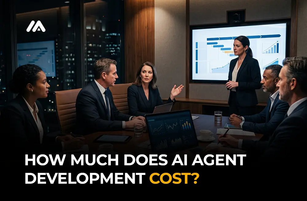 AI agent development cost 2026 breakdown showing pricing by agent type tools LLM provider complexity and timeline by M TECHUB LLC