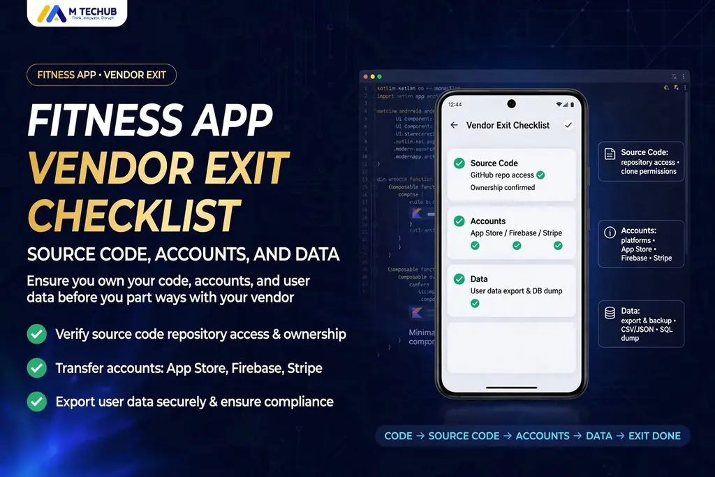 Fitness App Vendor Exit Checklist: Source Code, Accounts, and Data - M TECHUB LLC