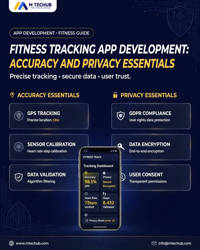 Fitness Tracking App Development: Planning for Accuracy and Privacy - M TECHUB LLC