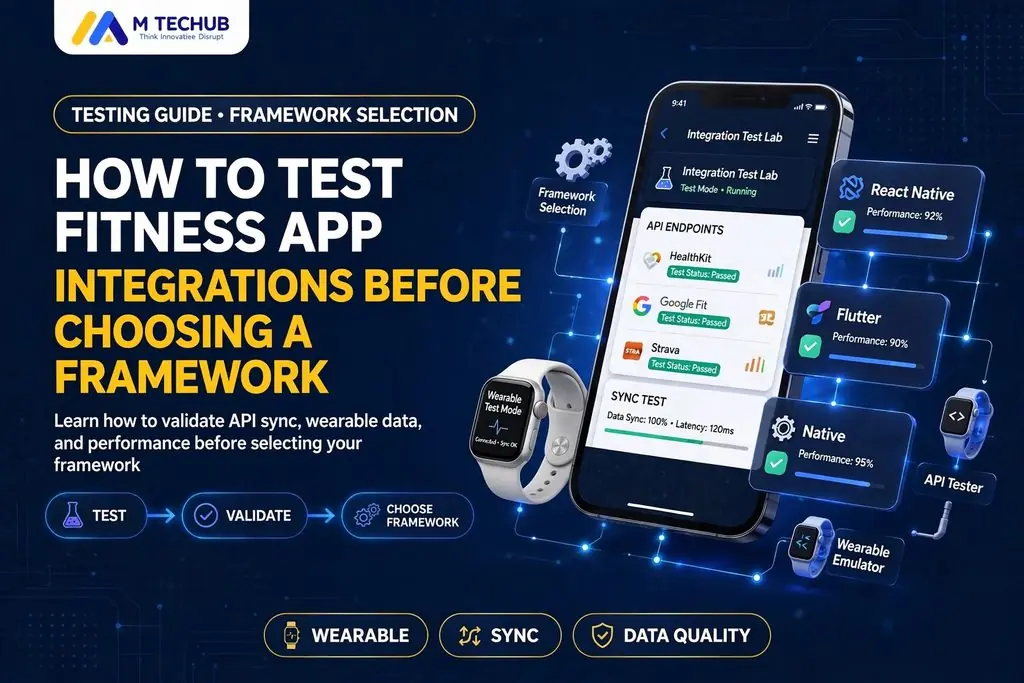 How to Test Fitness App Integrations Before Choosing a Framework - M TECHUB LLC
